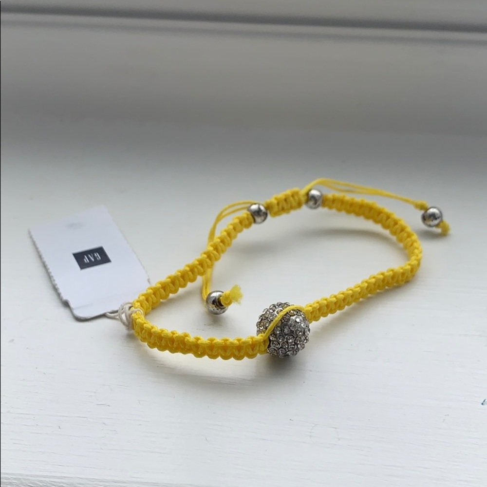NWT Yellow & Silver GAP Adjustable Bracelet